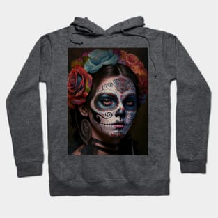 Day of the dead V2 - Women Oil paint Hoodie